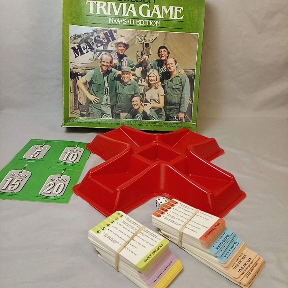 Golden Trivia M*A*S*H Edition Board Game Complete TV Show Quiz Game Vintage
